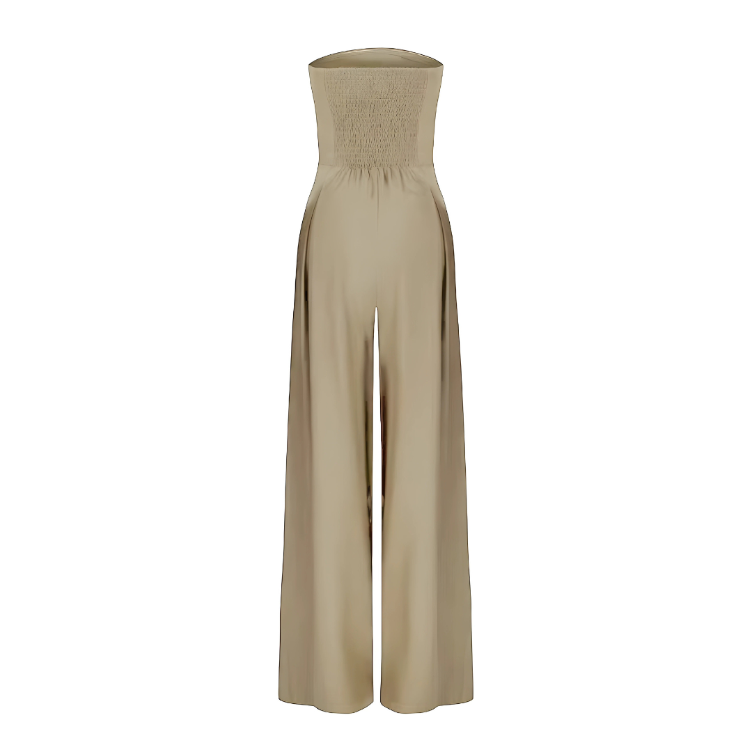 Alessia | Eleganter Jumpsuit ohne Träger mit weitem Bein