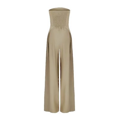 Alessia | Eleganter Jumpsuit ohne Träger mit weitem Bein