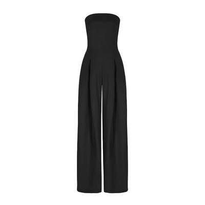 Alessia | Eleganter Jumpsuit ohne Träger mit weitem Bein