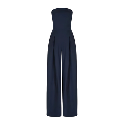 Alessia | Eleganter Jumpsuit ohne Träger mit weitem Bein